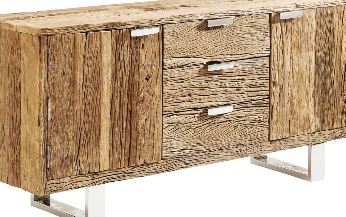 Sideboard Rustico - Rustikt Trä 2 Dörrar/3 Lådor, 75x160cm - KARE Design