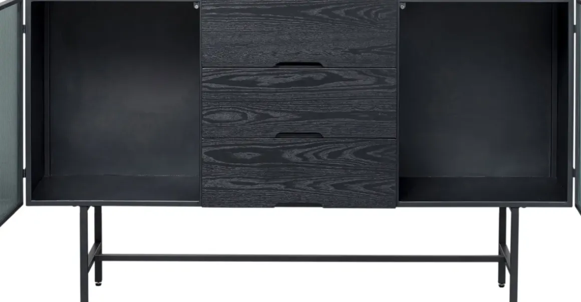 Sideboard San Diego - 3 lådor/2 dörrar, 150x90cm - KARE Design