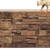Sideboard Shanti Puzzle - Rustikt Trä 2 Dörrar/3 Lådor, 90x160cm - KARE Design