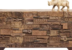 Sideboard Shanti Puzzle - Rustikt Trä 2 Dörrar/3 Lådor, 90x160cm - KARE Design