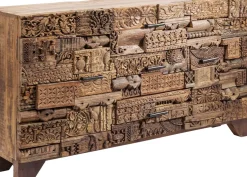 Sideboard Shanti Puzzle - Rustikt Trä 2 Dörrar/3 Lådor, 90x160cm - KARE Design