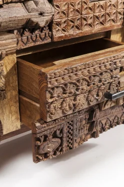Sideboard Shanti Puzzle - Rustikt Trä 2 Dörrar/3 Lådor, 90x160cm - KARE Design