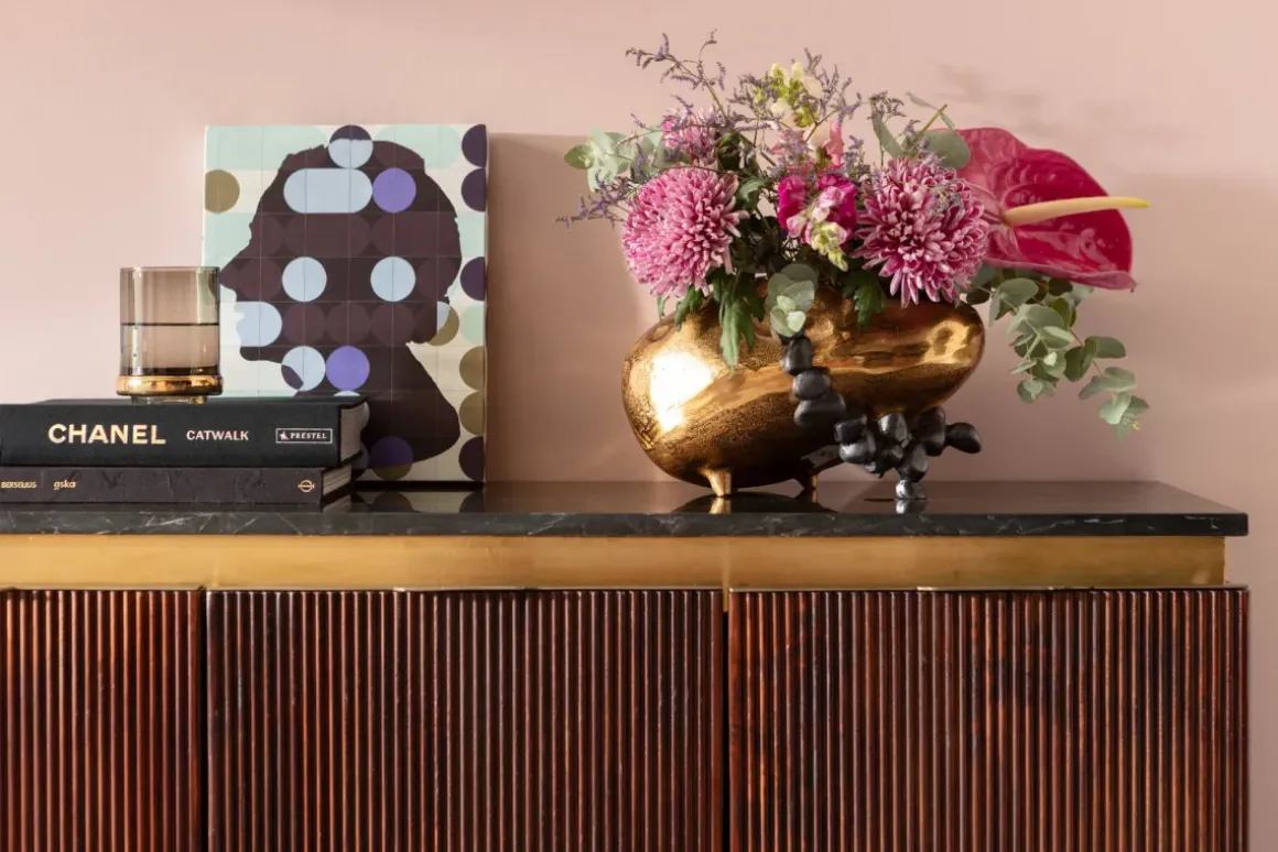Sideboard - Skänk Catalina - Mörkt trä, 160x86cm - KARE Design