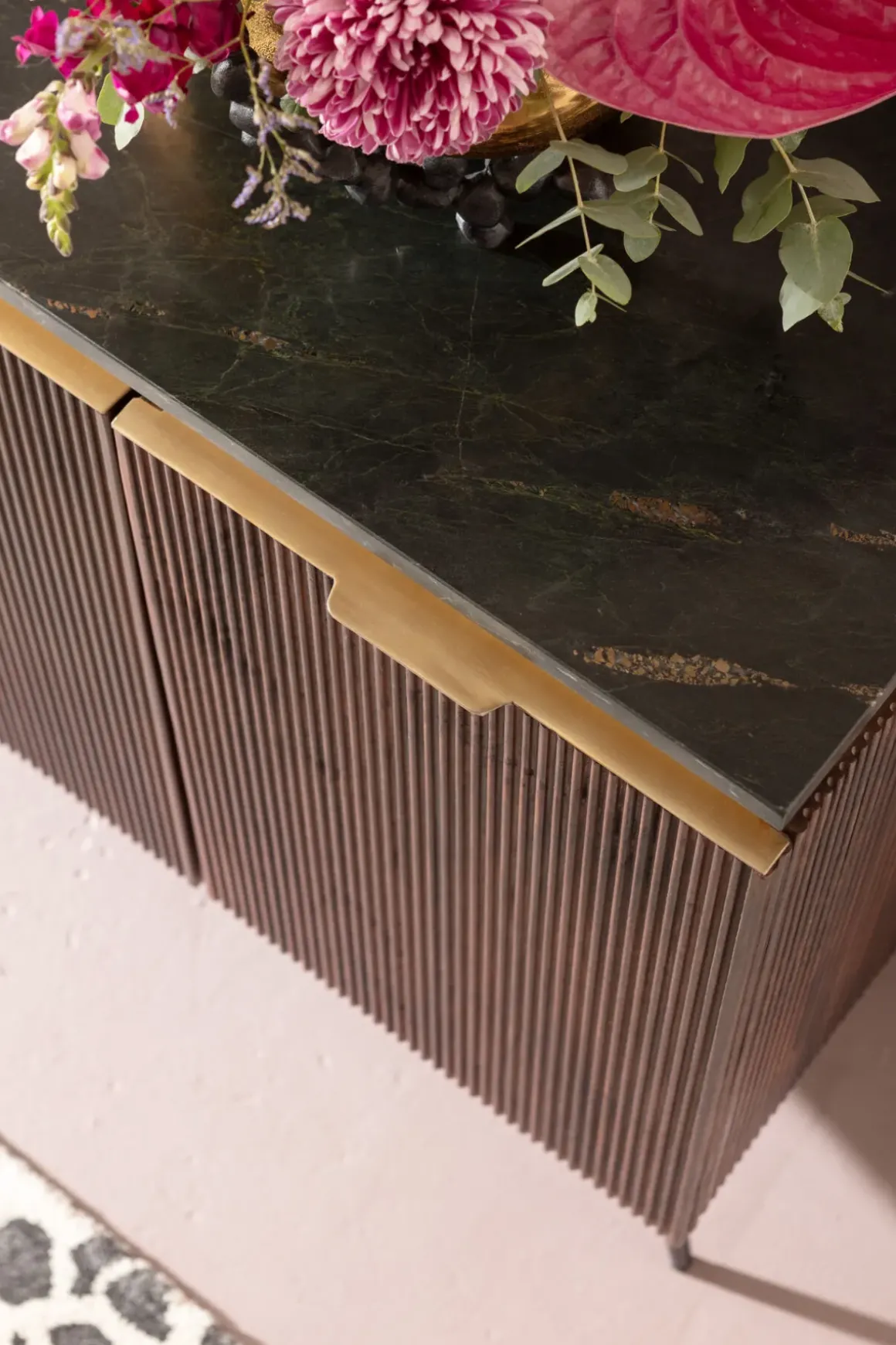 Sideboard - Skänk Catalina - Mörkt trä, 160x86cm - KARE Design