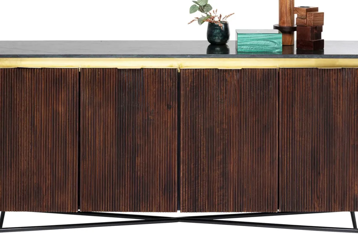 Sideboard - Skänk Catalina - Mörkt trä, 160x86cm - KARE Design
