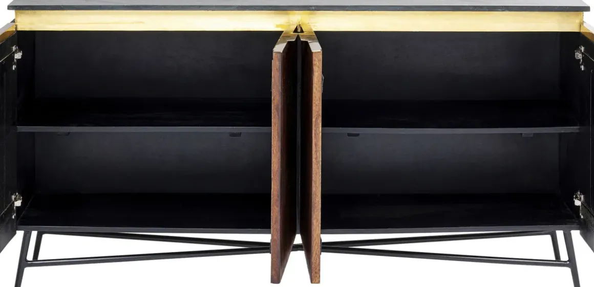 Sideboard - Skänk Catalina - Mörkt trä, 160x86cm - KARE Design