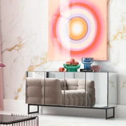 Sideboard Soran - Svart, 160x45cm - KARE Design