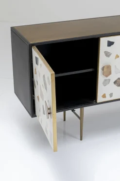 Sideboard Terrazzo - Lågt Skåp med 4 Dörrar - KARE Design