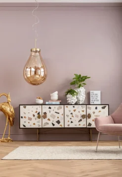 Sideboard Terrazzo - Lågt Skåp med 4 Dörrar - KARE Design