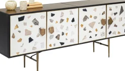 Sideboard Terrazzo - Lågt Skåp med 4 Dörrar - KARE Design