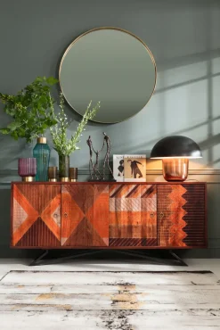 Sideboard Tomahawk - Etno Mönster 4 Dörrar, 75x177cm - KARE Design