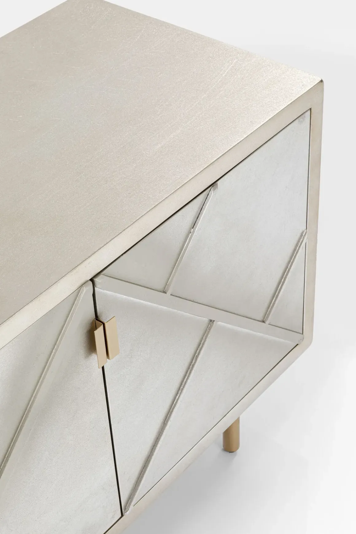 Sideboard Venice Triangle - Silver 4 Dörrar, 64x180cm - KARE Design