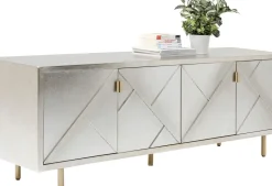 Sideboard Venice Triangle - Silver 4 Dörrar, 64x180cm - KARE Design