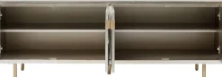 Sideboard Venice Triangle - Silver 4 Dörrar, 64x180cm - KARE Design