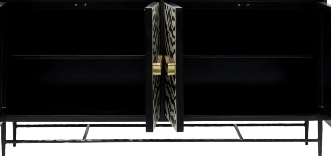Sideboard Zebra - 4 Dörrar, 160x80cm - KARE Design