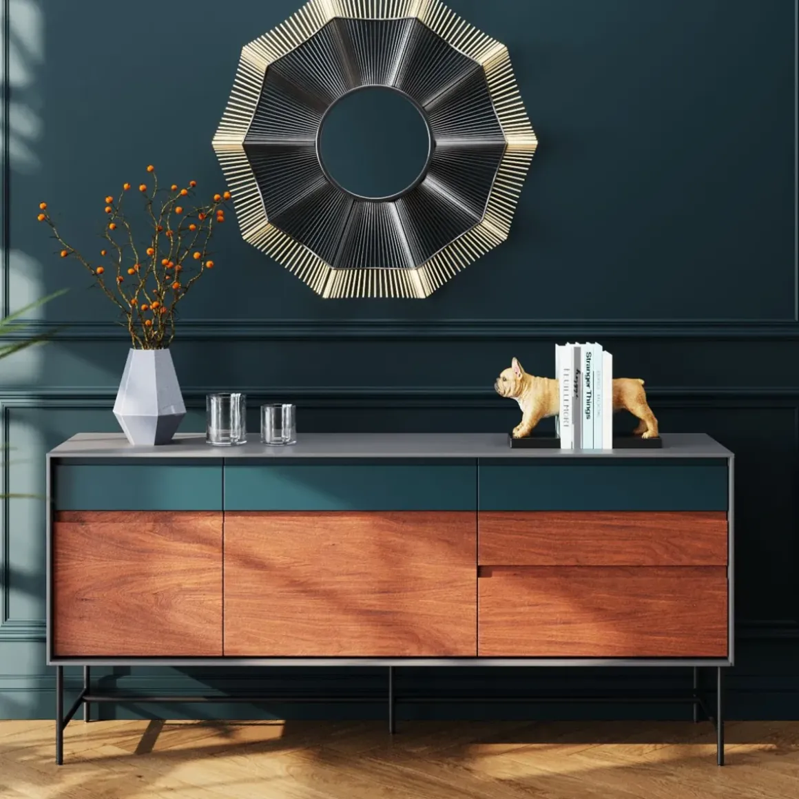 Sidoboard Selina, 3 Dörrar/2 Lådor - KARE Design