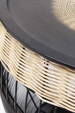 Sidobord African Drum - Set med 2 bord i Svart/Rotting - KARE Design