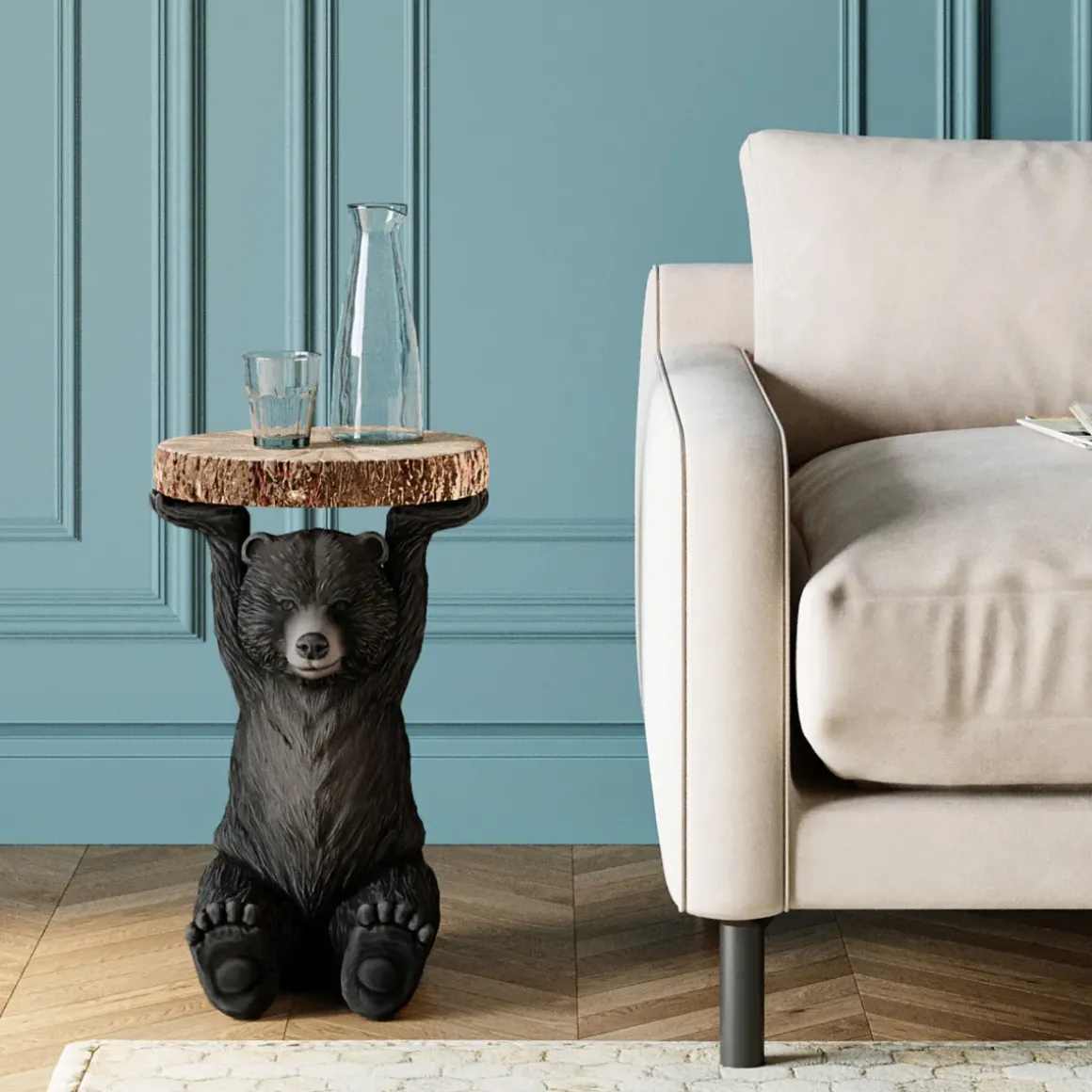 Sidobord Animal Bear - Björn Ø33cm - KARE Design