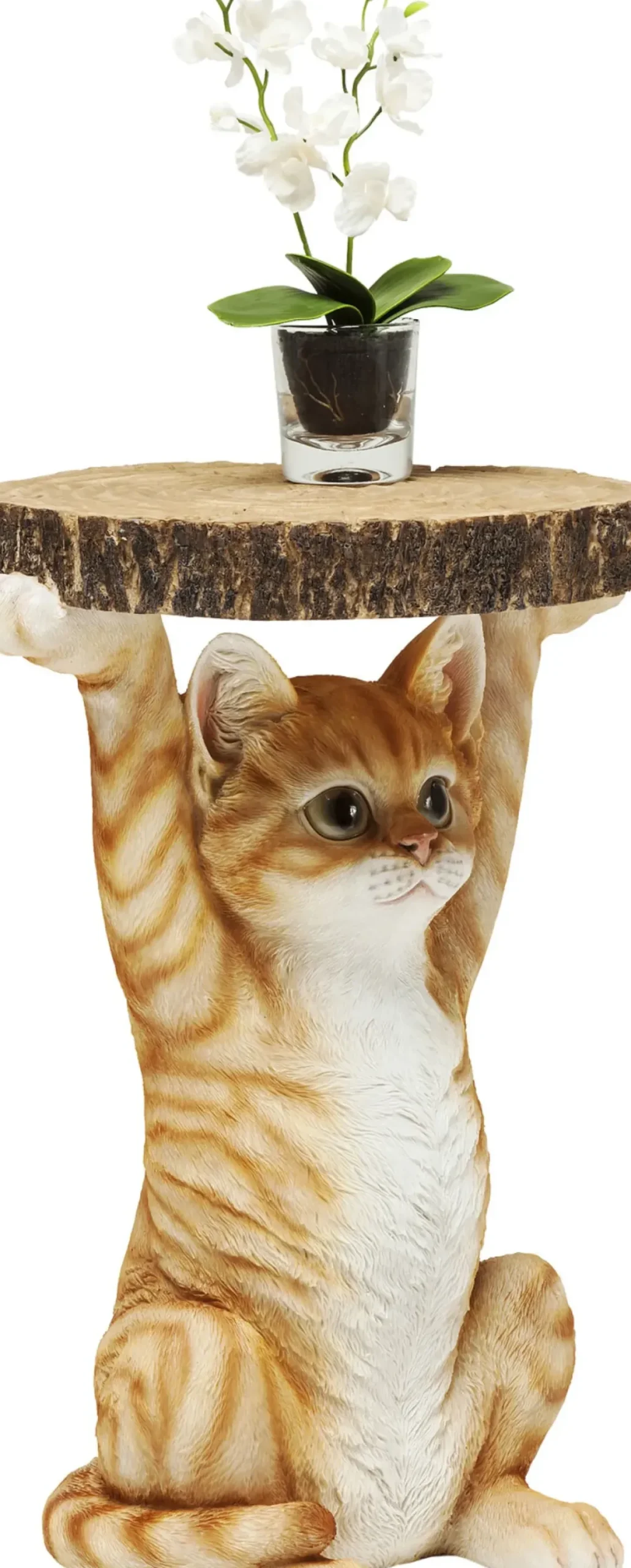 Sidobord Animal Miss Cat - Litet Bord med Katt, Ø33cm - KARE Design