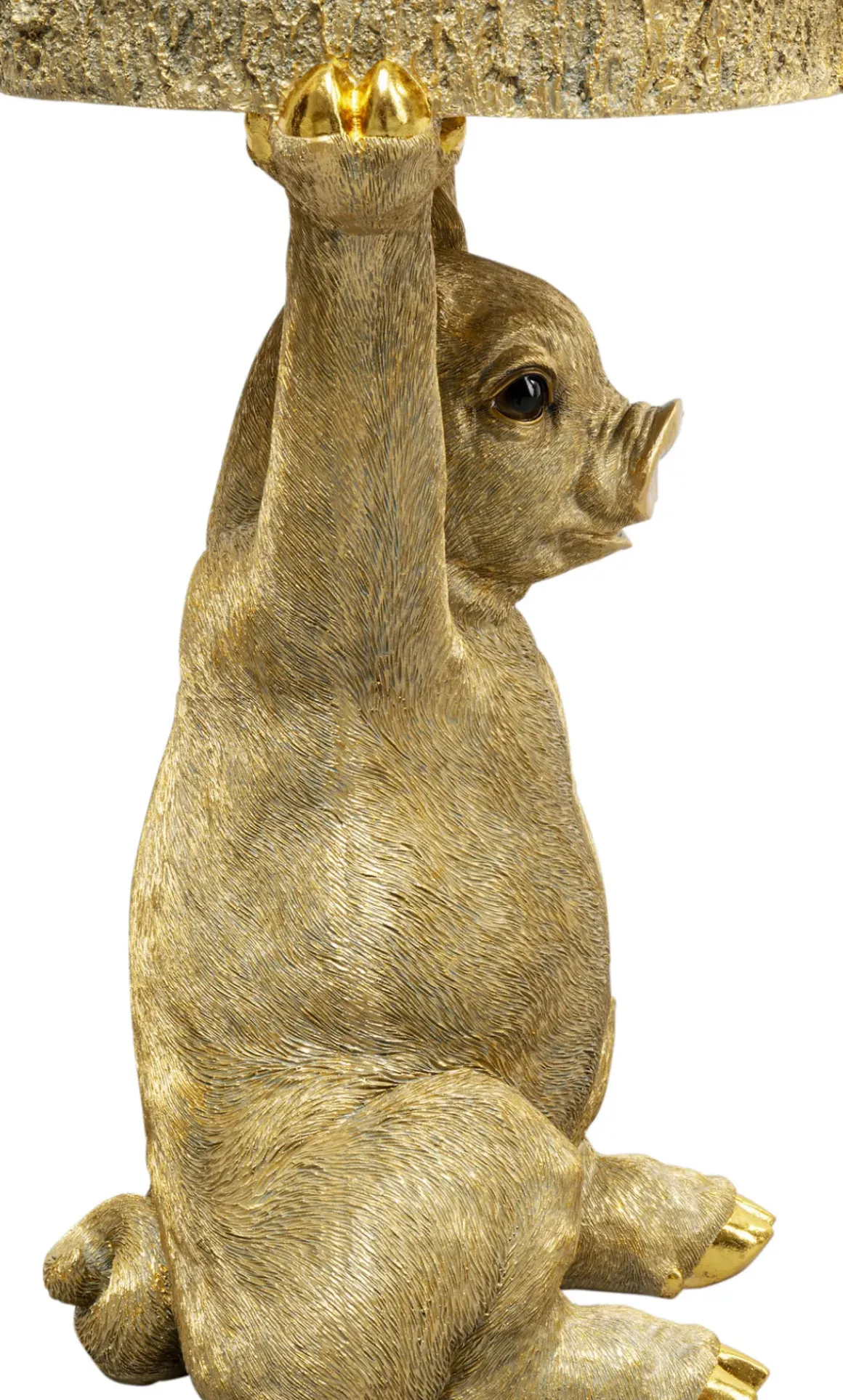 Sidobord Animal Pig - Gris Ø34cm - KARE Design