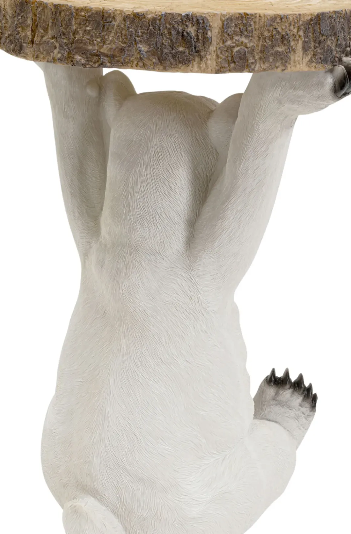 Sidobord Animal Polar Bear - Bord med Isbjörn, Ø37cm - KARE Design