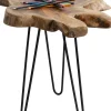 Sidobord Aspen - Litet Bord i Rustikt Trä, 50x50cm - KARE Design