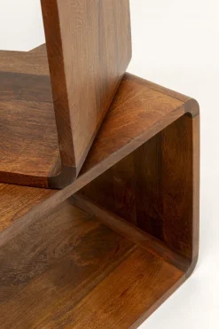 Sidobord Authentico Cube - Set med 2 Bord i Massivt Trä, 80x48cm - KARE Design