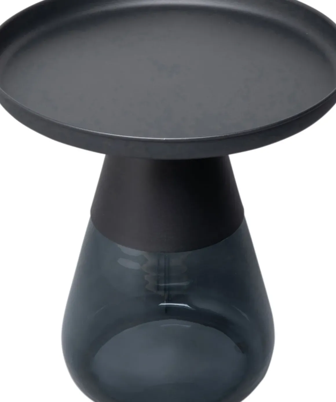 Sidobord Bottiglia Smoke - Mörkgrå, Ø50cm - KARE Design
