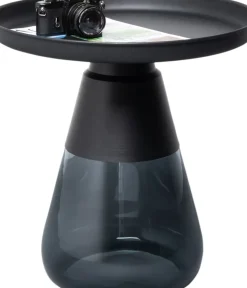 Sidobord Bottiglia Smoke - Mörkgrå, Ø50cm - KARE Design