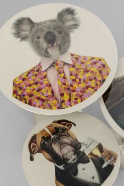 Sidobord Business Animal - Djurmotiv, (3/Set) - KARE Design