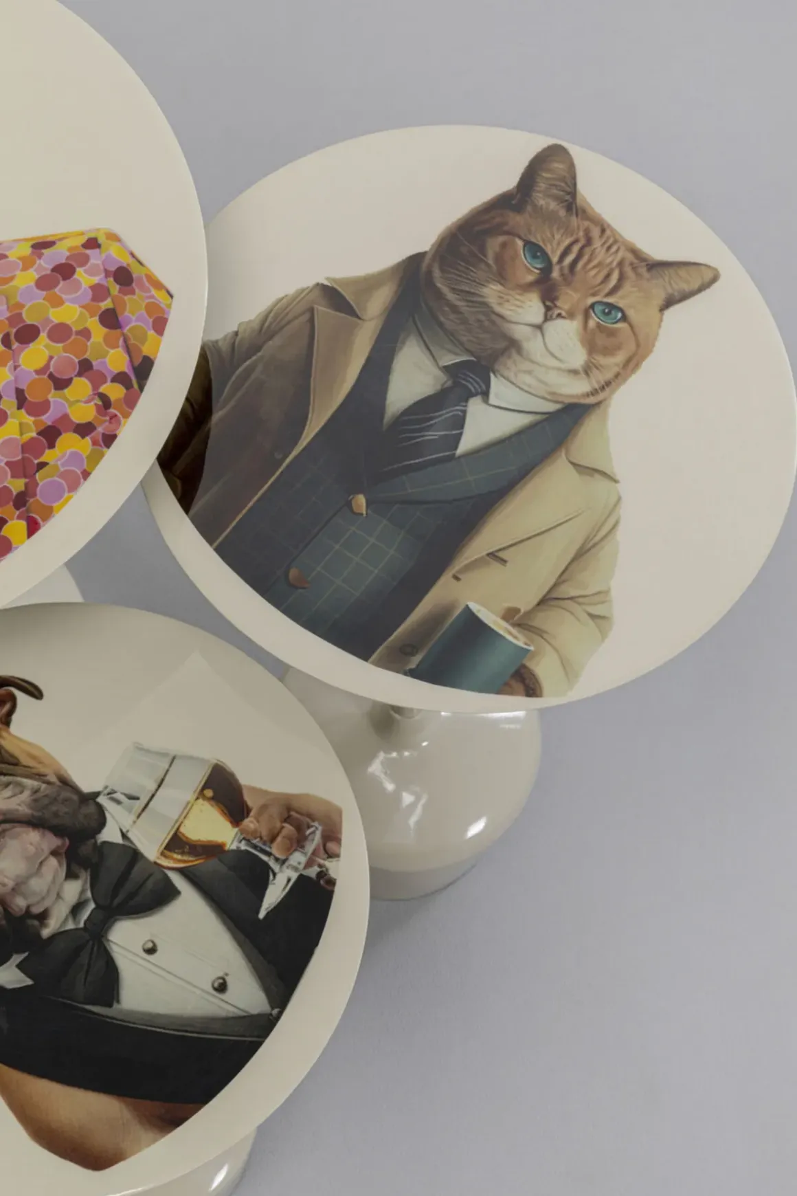 Sidobord Business Animal - Djurmotiv, (3/Set) - KARE Design