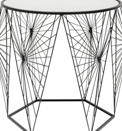 Sidobord Cobweb - Svart/Glas, Set med 2 Bord - KARE Design