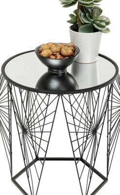 Sidobord Cobweb - Svart/Glas, Set med 2 Bord - KARE Design