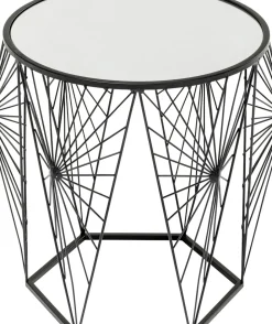 Sidobord Cobweb - Svart/Glas, Set med 2 Bord - KARE Design