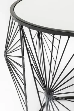 Sidobord Cobweb - Svart/Glas, Set med 2 Bord - KARE Design
