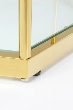 Sidobord Comb - Guld/Glas, 55x55cm - KARE Design