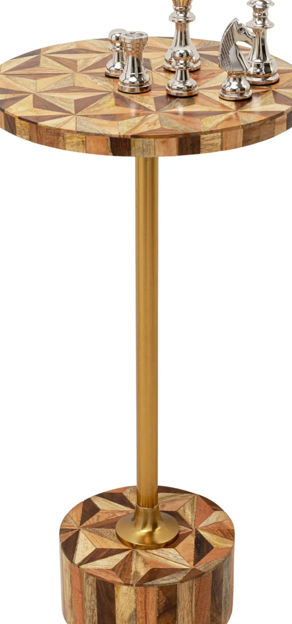 Sidobord Domero Geo - Brun Ø25cm - KARE Design