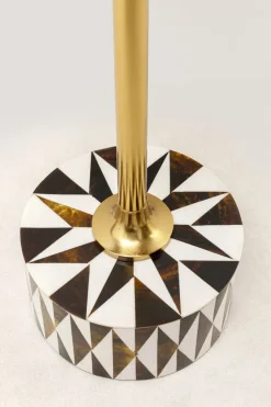 Sidobord Domero Star - Brun/Vit Ø25cm - KARE Design