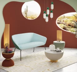 Sidobord Endless Vegas - Orange, Ø47cm - KARE Design