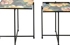 Sidobord Flowers Kvadrat - Set med 2 Bord - KARE Design