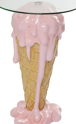 Sidobord Icecream - Glass, Ø48cm - KARE Design