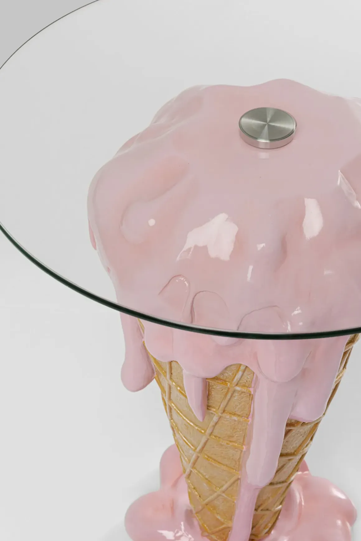 Sidobord Icecream - Glass Ø60cm - KARE Design