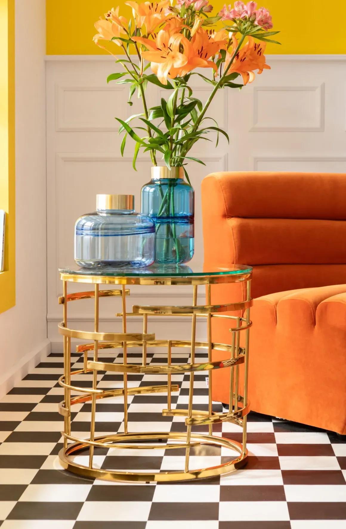 Sidobord Jupiter Guld Ø55cm - KARE Design