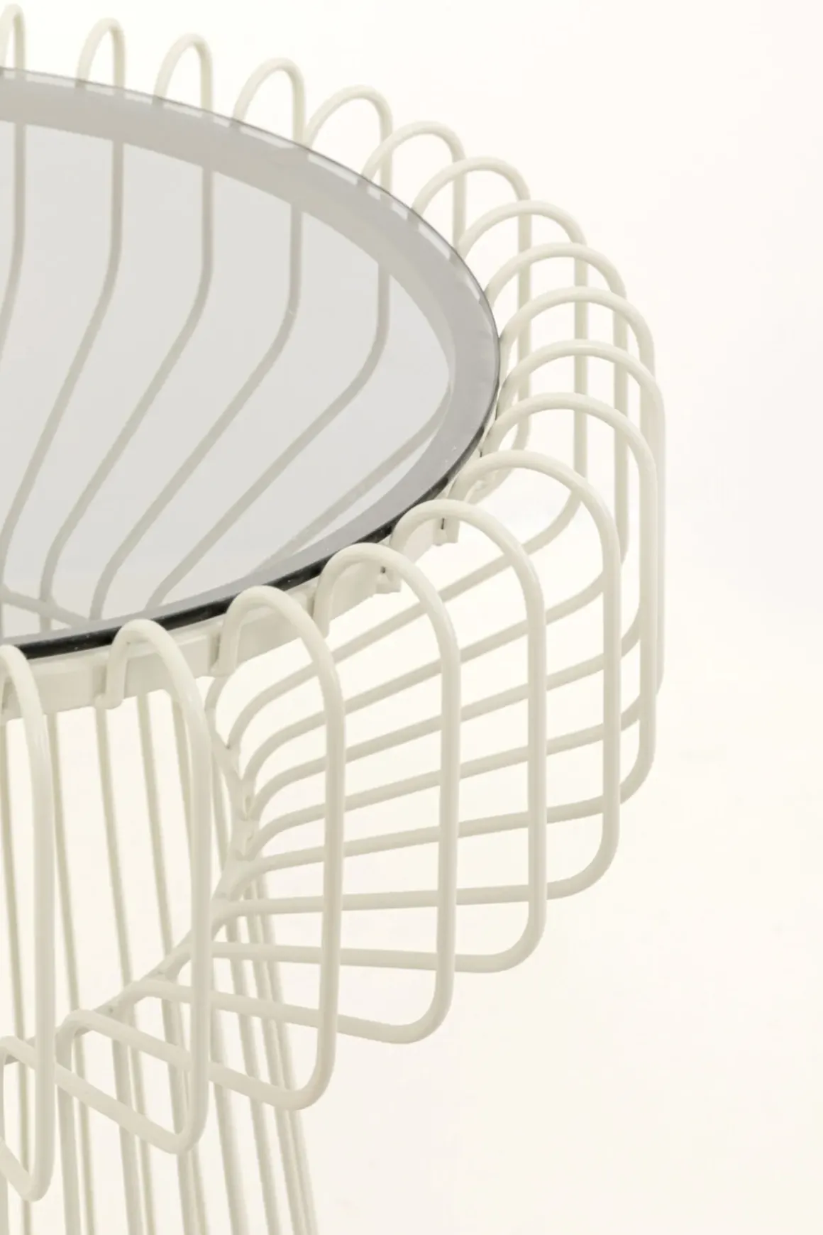 Sidobord Lisboa Cream Ø38cm - KARE Design