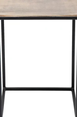 Sidobord Loft Square Vintage - Set med 3 bord i Svart/Rustik Metall - KARE Design