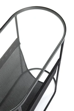 Sidobord Mesh - med Magasinhållare, Svart Stål - KARE Design