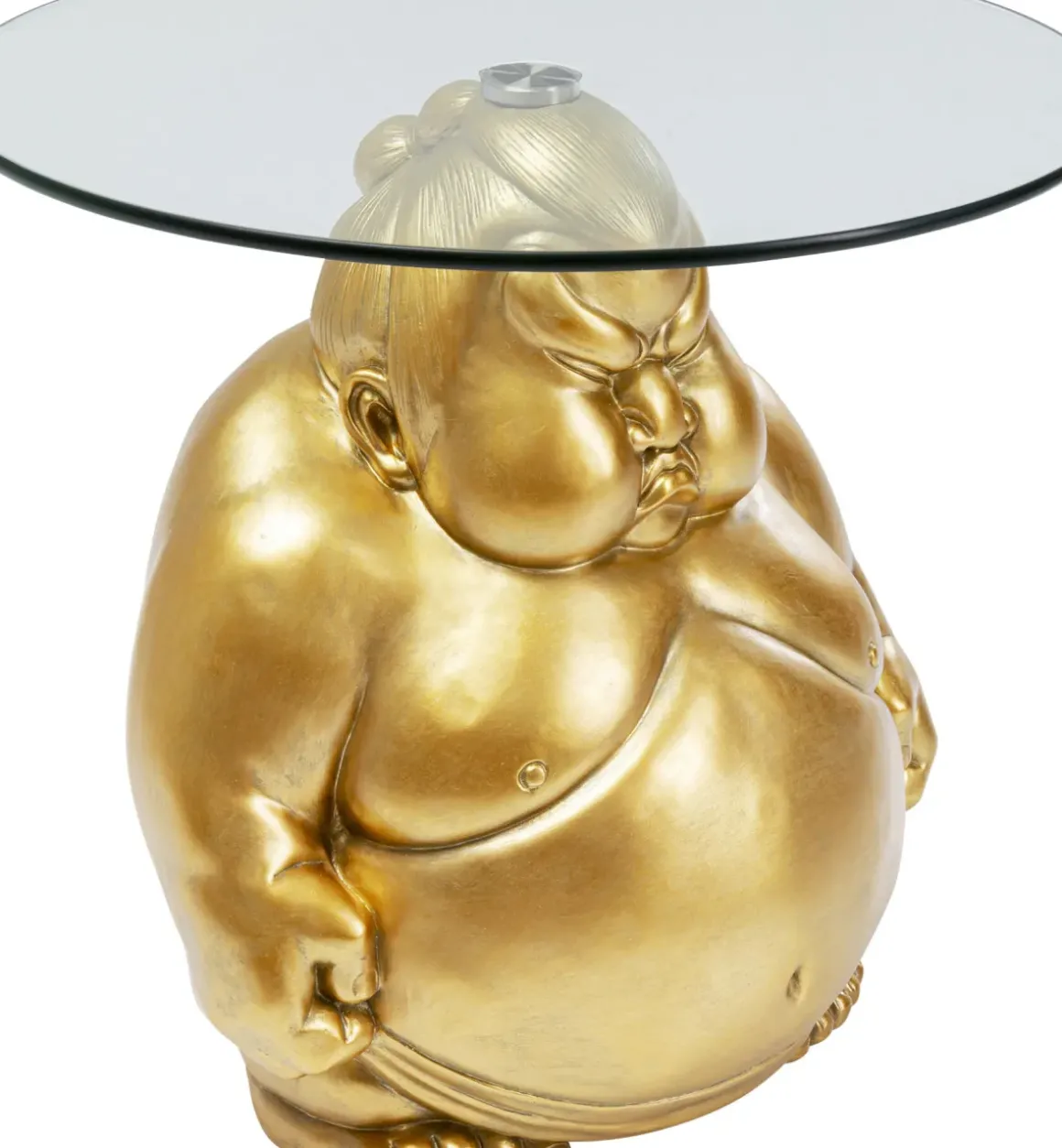 Sidobord Monk - Guld, Ø54cm - KARE Design