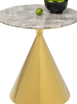 Sidobord Rita - Guld, Ø50cm - KARE Design