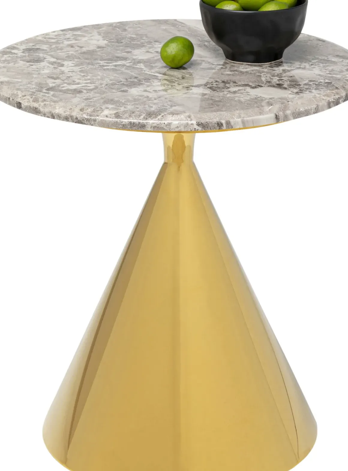 Sidobord Rita - Guld, Ø50cm - KARE Design