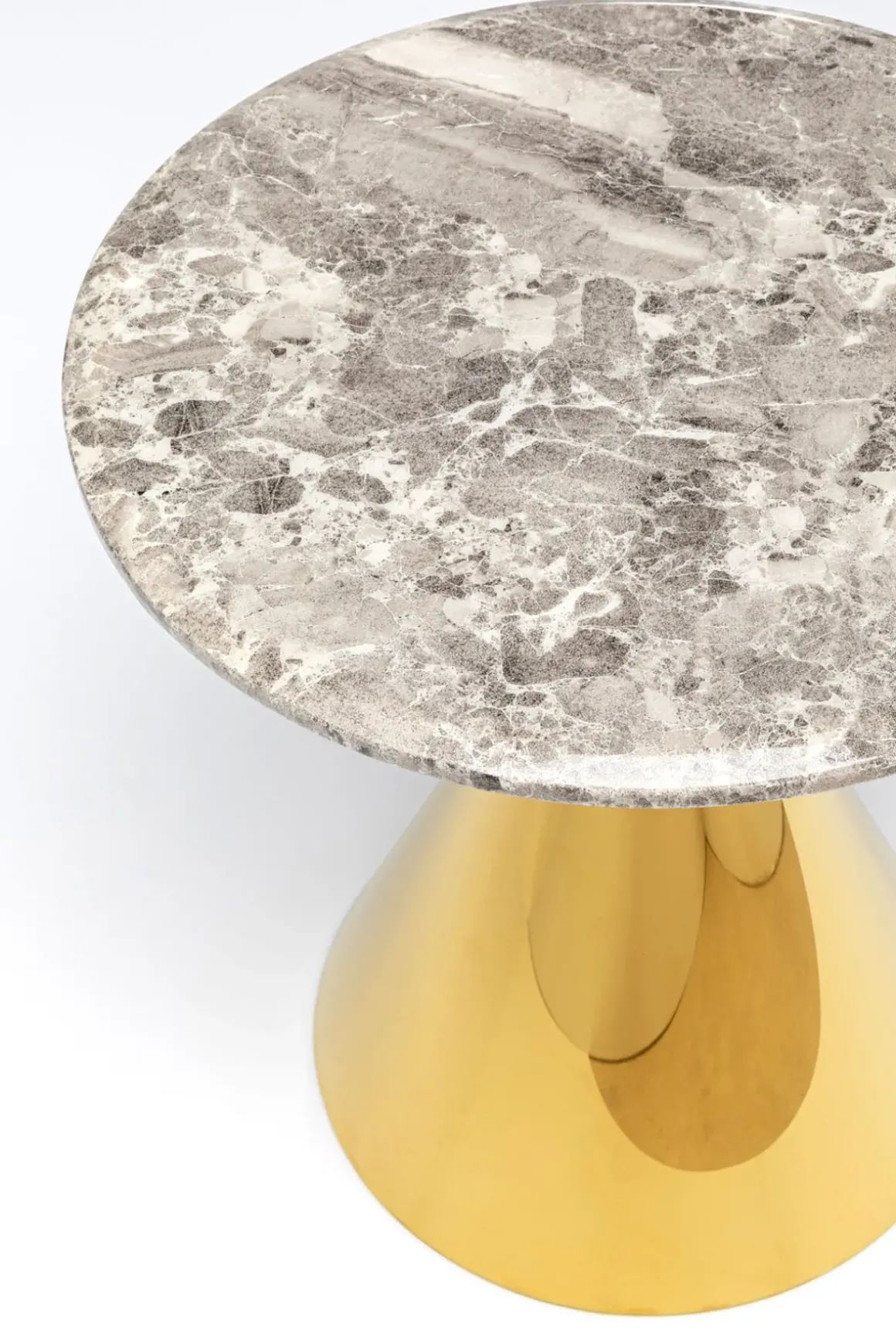 Sidobord Rita - Guld, Ø50cm - KARE Design